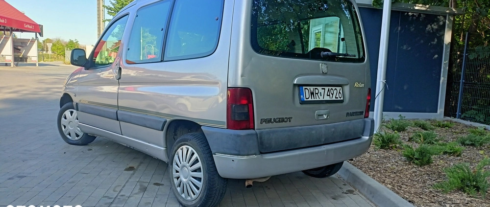 Peugeot Partner cena 4550 przebieg: 376000, rok produkcji 2000 z Wrocław małe 742